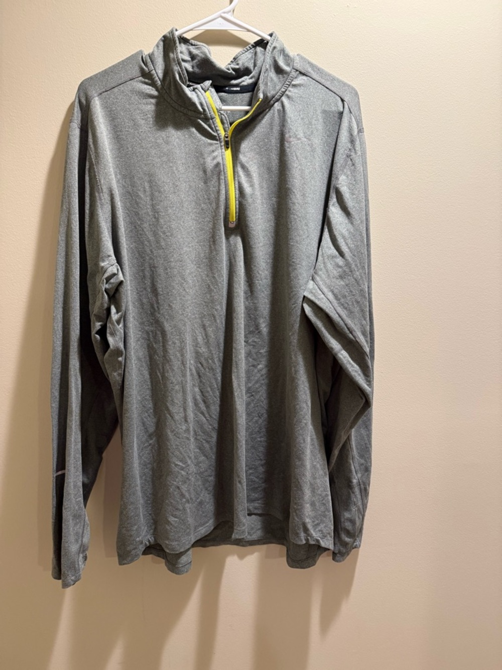 Nike Gray Dri-FIT Performance Top with Subtle White Logo
